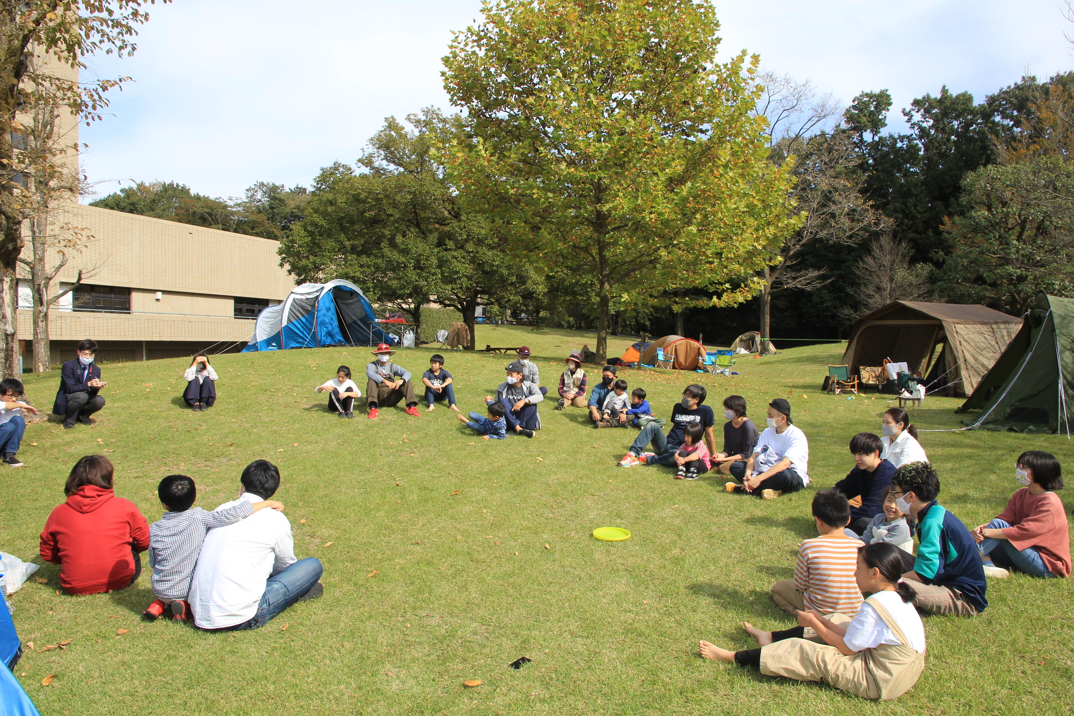 画像：災害時における大学キャンパスを活用した避難手法の検証